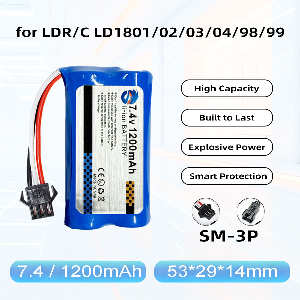 Drone Battery Li-Ion - Bateria Li-Ion Skymaker 2S 7.4V 1200mAh
