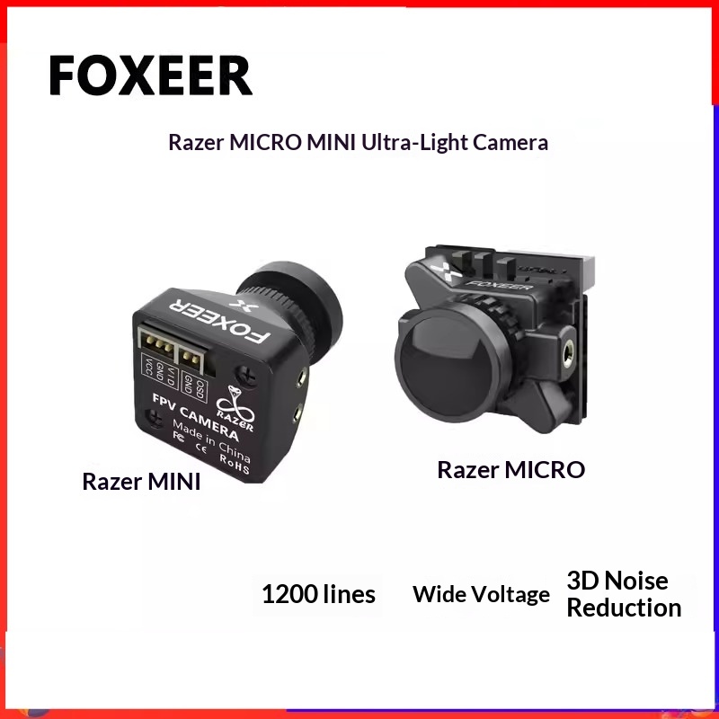 Câmera FPV FOXEER Razer MICRO  - Drone Battery High Voltage avaliação e preço