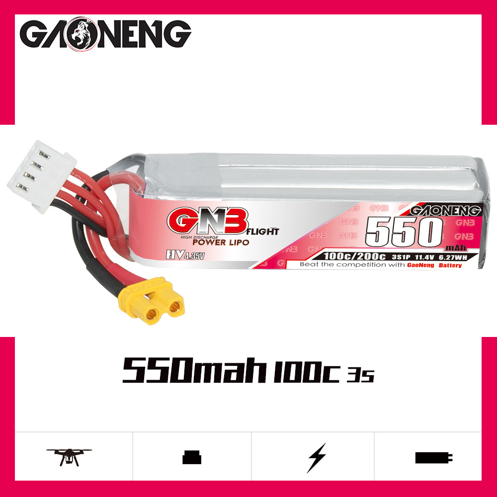 Bateria lipo gnb hv 11.4v 550m - Drone Battery 3S avaliação e preço