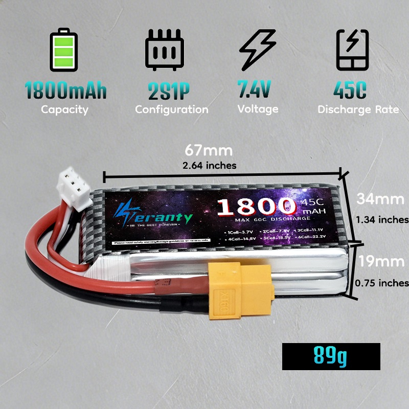 Bateria Lipo TERANTY 2S 3S 4S  - Drone Battery 3S avaliação e preço