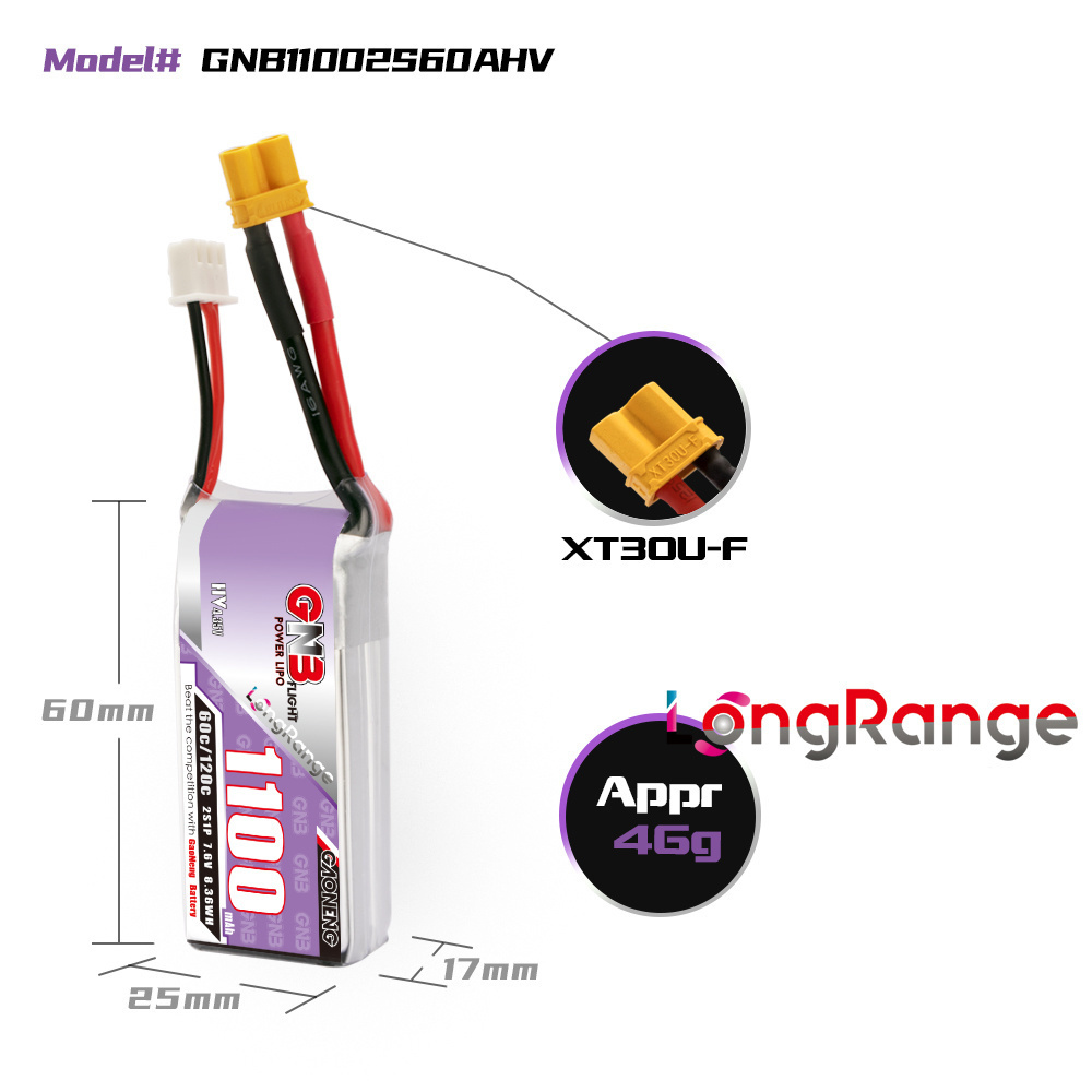 Gbn 1100mah 2S 3S 4S 6S 60c/12 - Drone Battery 6S avaliação e preço