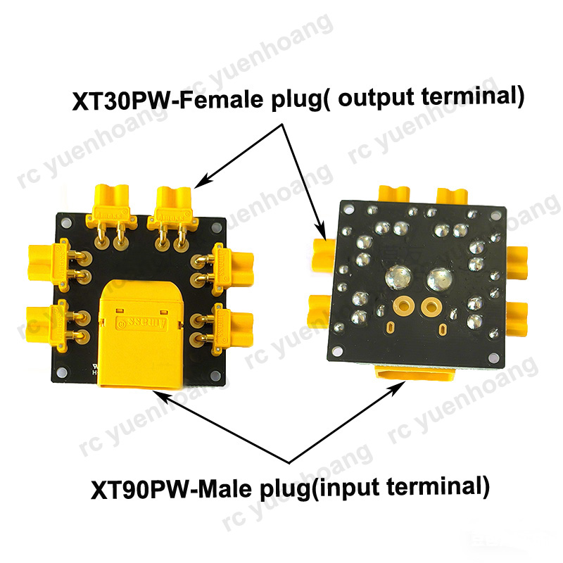 1 pces XT30PW-placa de distrib - Drone Battery Parallel Board avaliação e preço