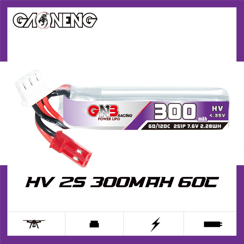 GAONENG GNB 2S 7.6V 300mAh 60C - Drone Battery Lipo avaliação e preço